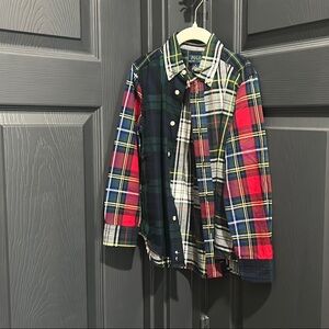 Multicolor Plaid Button-Up Shirt